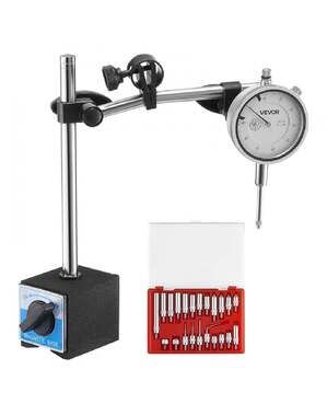 VEVOR Dial Test Indicator Set Dual Rod Stand 0.001 in 0-1 in Range IG520-189